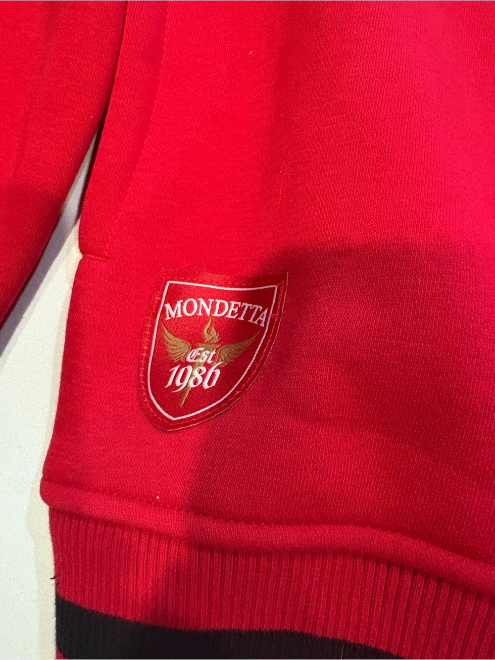 Mondetta Red Embroidered Patch Sweatshirt - Picture 5 of 7